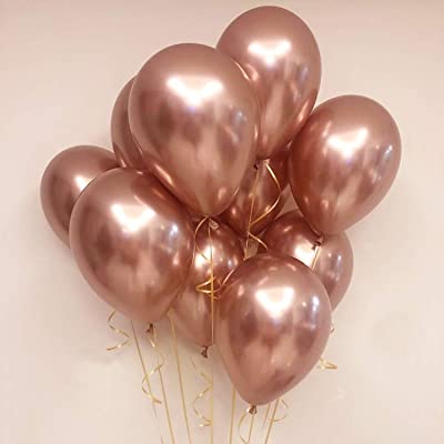 Gold Rose Metallic Balloon