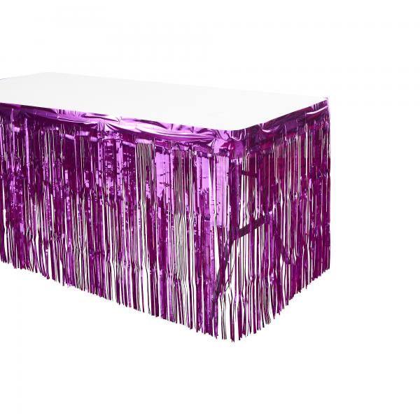 1M FUSHIA FOIL CURTAIN-B072-PH