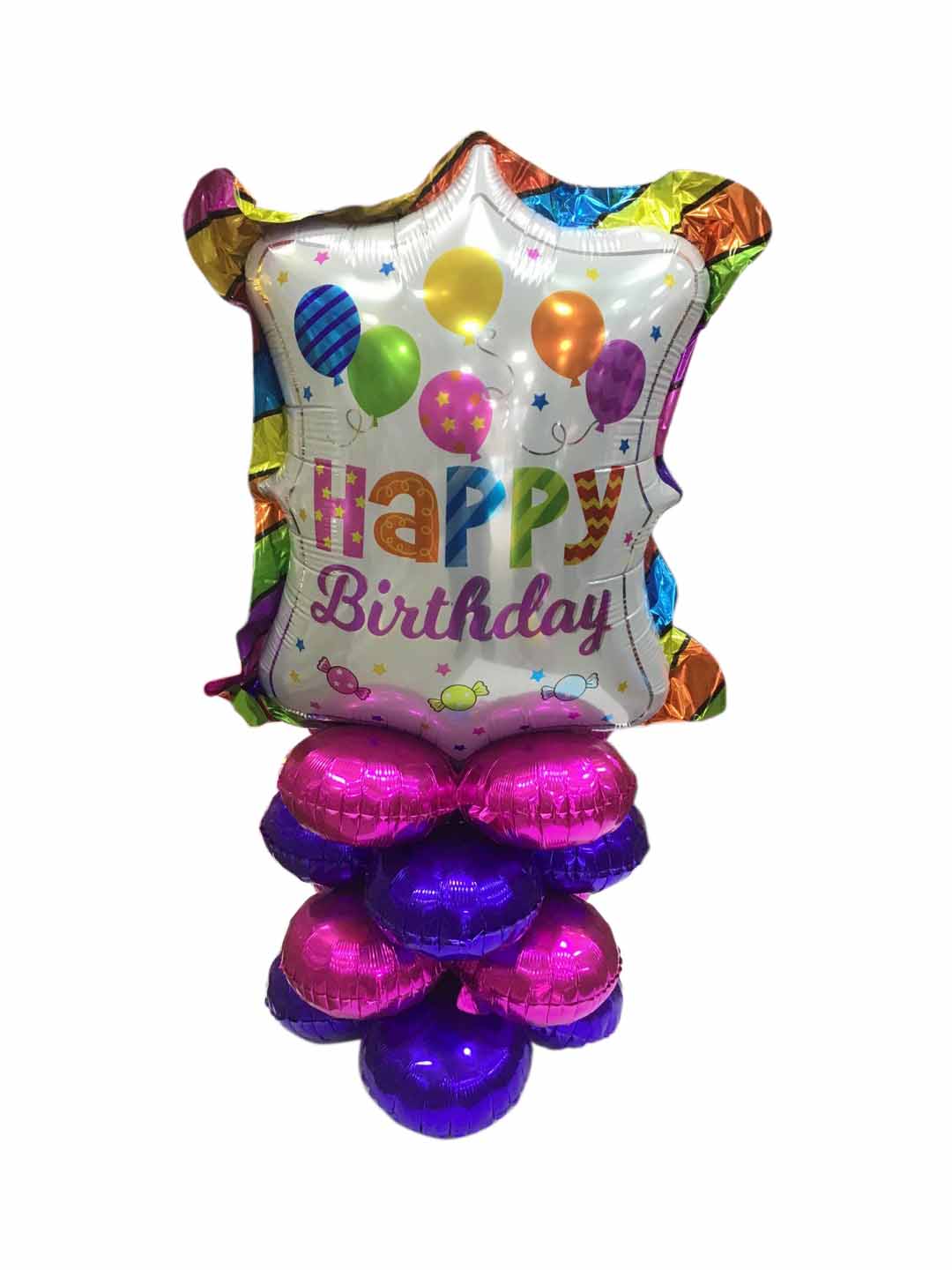 Birthday petal arrangement