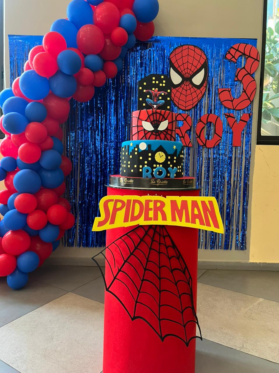 Spider Man Birthday Decoration