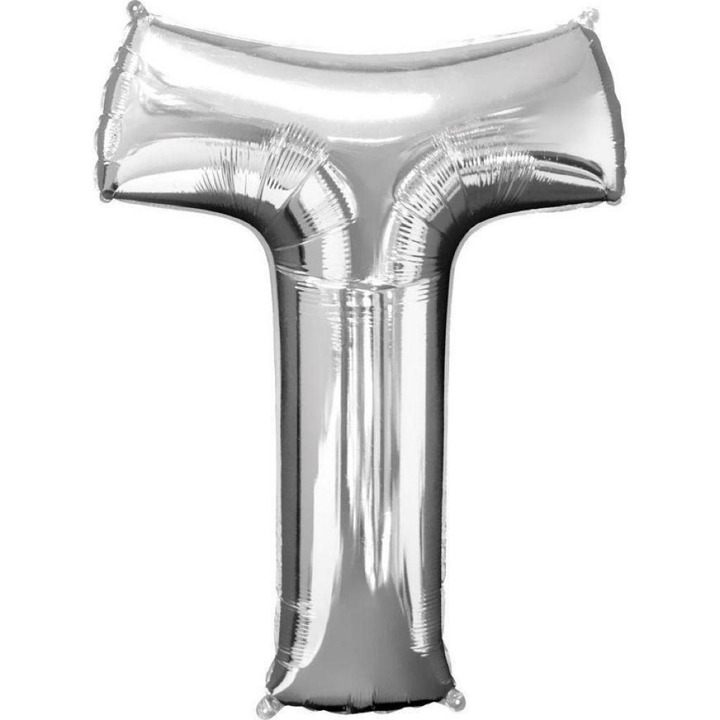 Balloon 17''Silver Letter (T)