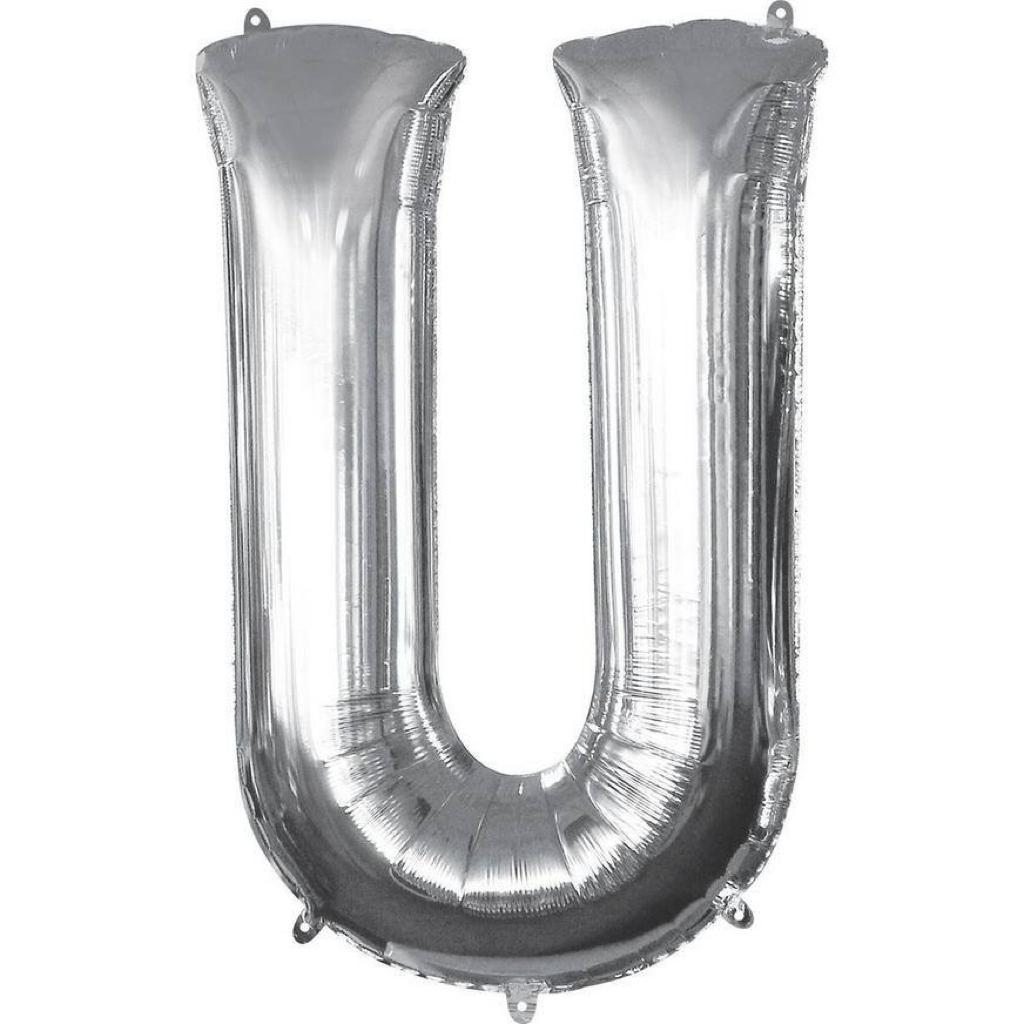 Balloon 17'' Silver Letter (U)