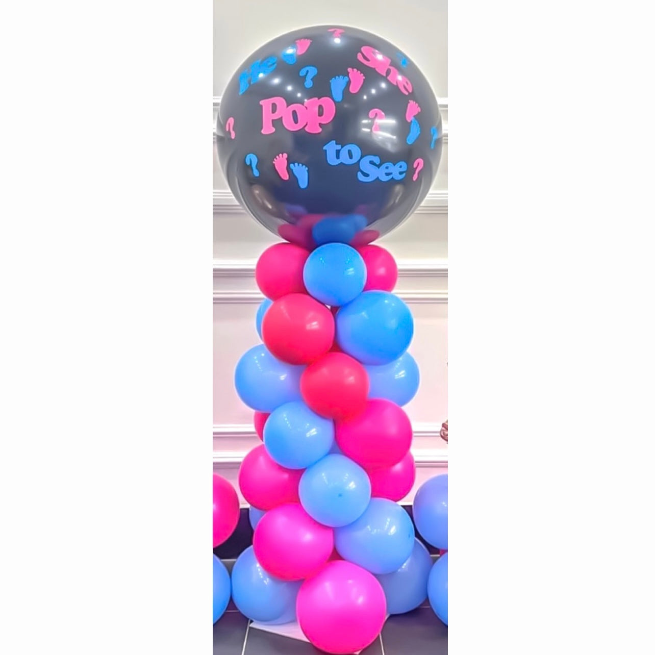 Gender reveal Arrangement Pop Balloon
