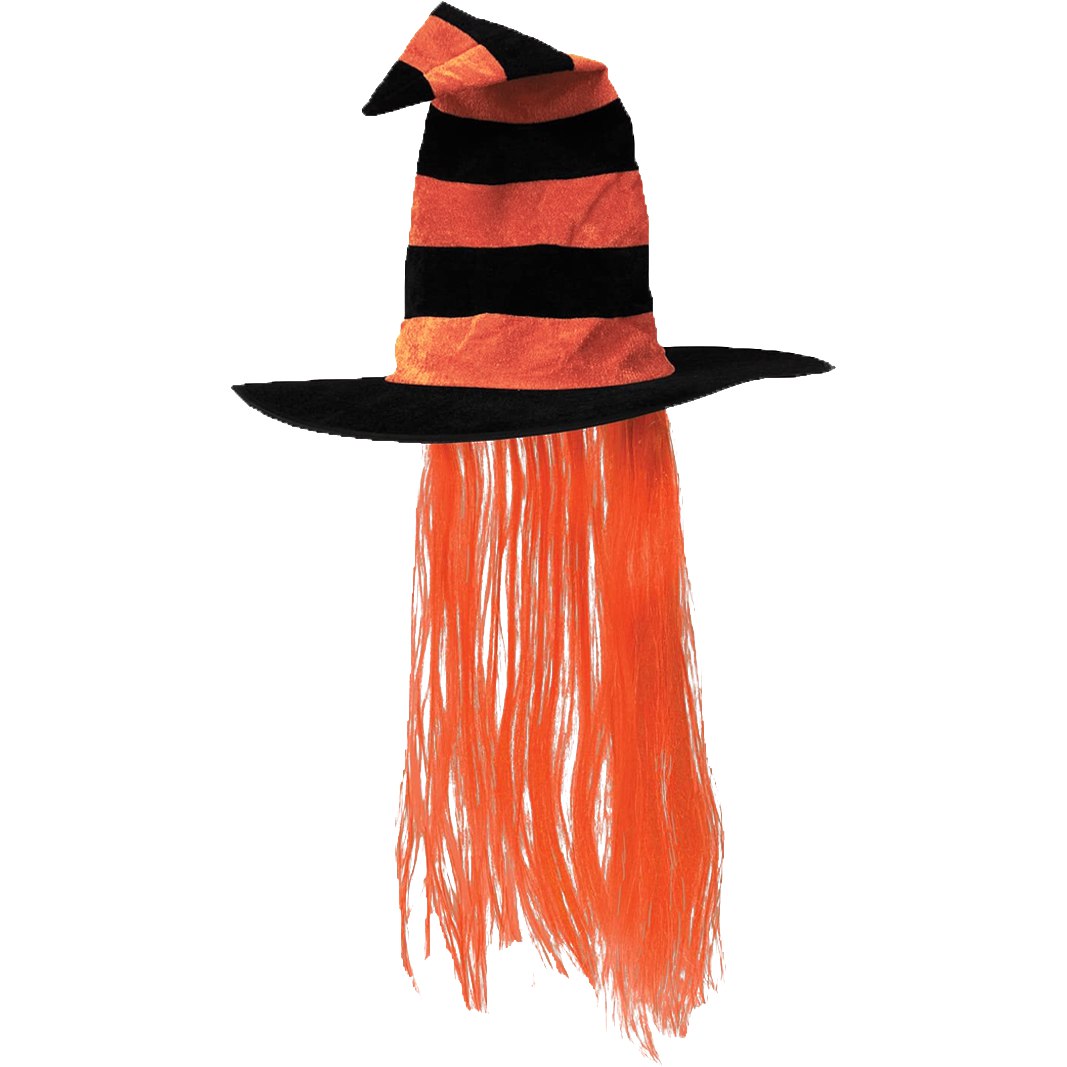 Hair Orange Witch Hat-AL96-A20