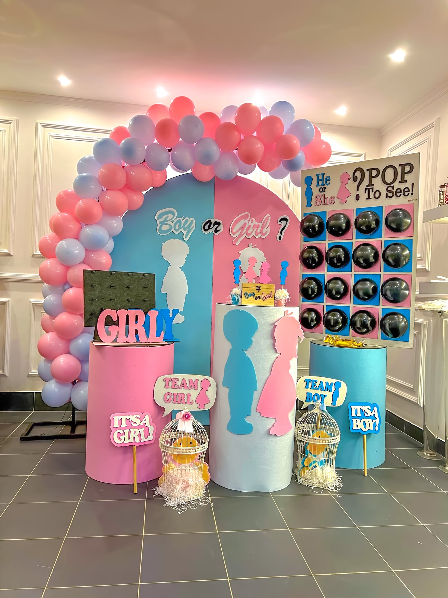 Gender Reveal Party Home Decoration