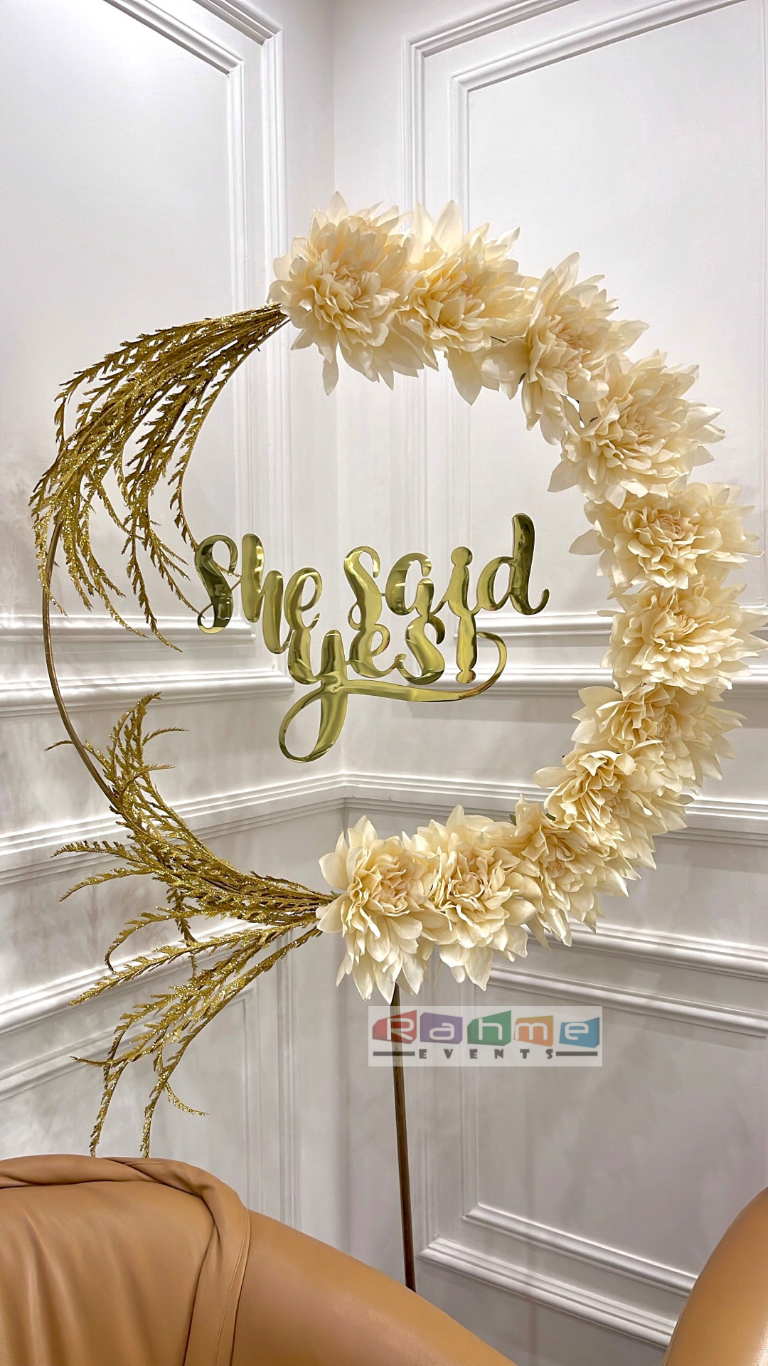 She Said Yes Floral Stand