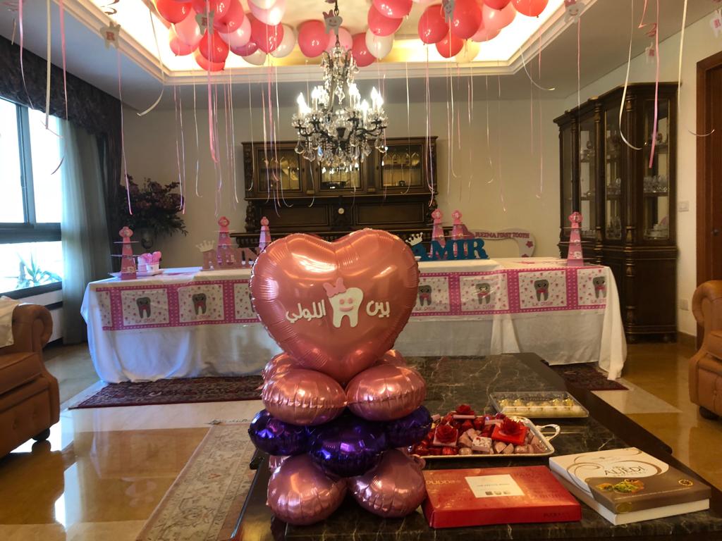 First tooth arrangement balloon -heart