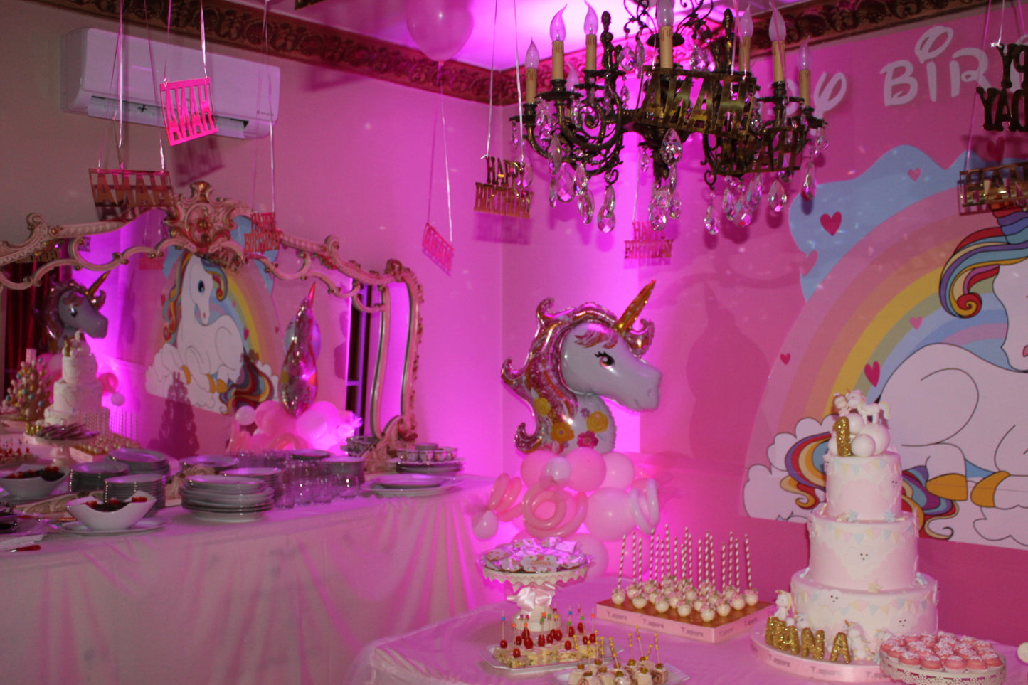 Unicorn Birthday Backdrop