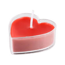 Heart shaped candle