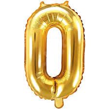Gold Balloon Number 17"