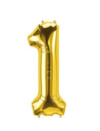 Gold Balloon Number 17"