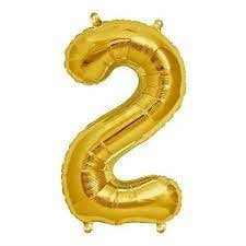 Gold Balloon Number 17"
