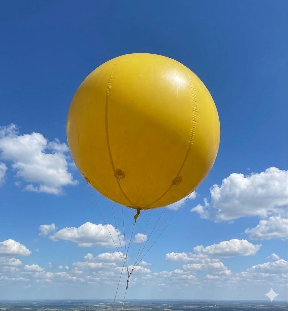 Helium Balloon 2 meter- Yellow