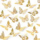 Gold butterfly 3D For Decoration-110