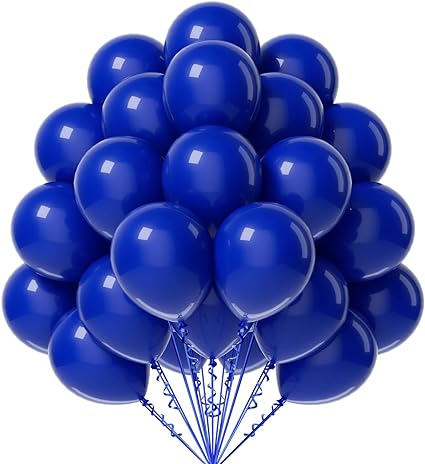 12''  Latex Dark Blue Helium  Balloon N247DB-H