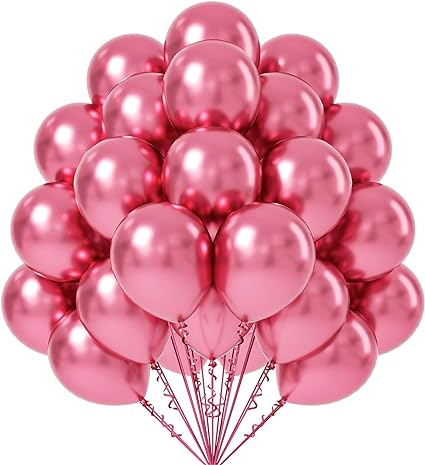 12''  Latex  Metallic Pink Helium  Balloon N248PC-H