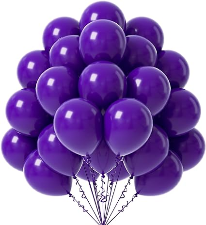 12''Latex  Dark Purple Helium  Balloon N247DPU-H