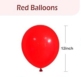 12 inch Latex Balloon  Red L12-16-17