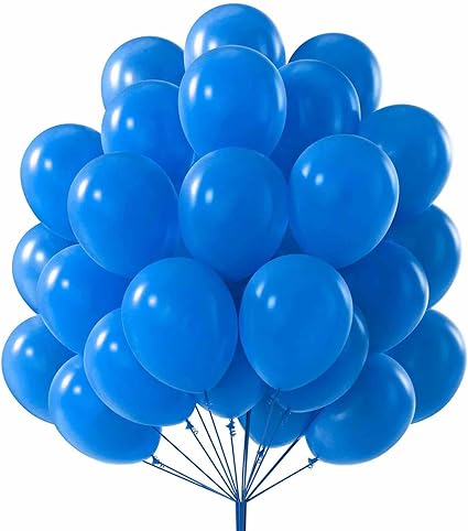 12 inch Latex Balloon Helium Hot Baby BLUE-L12-4H