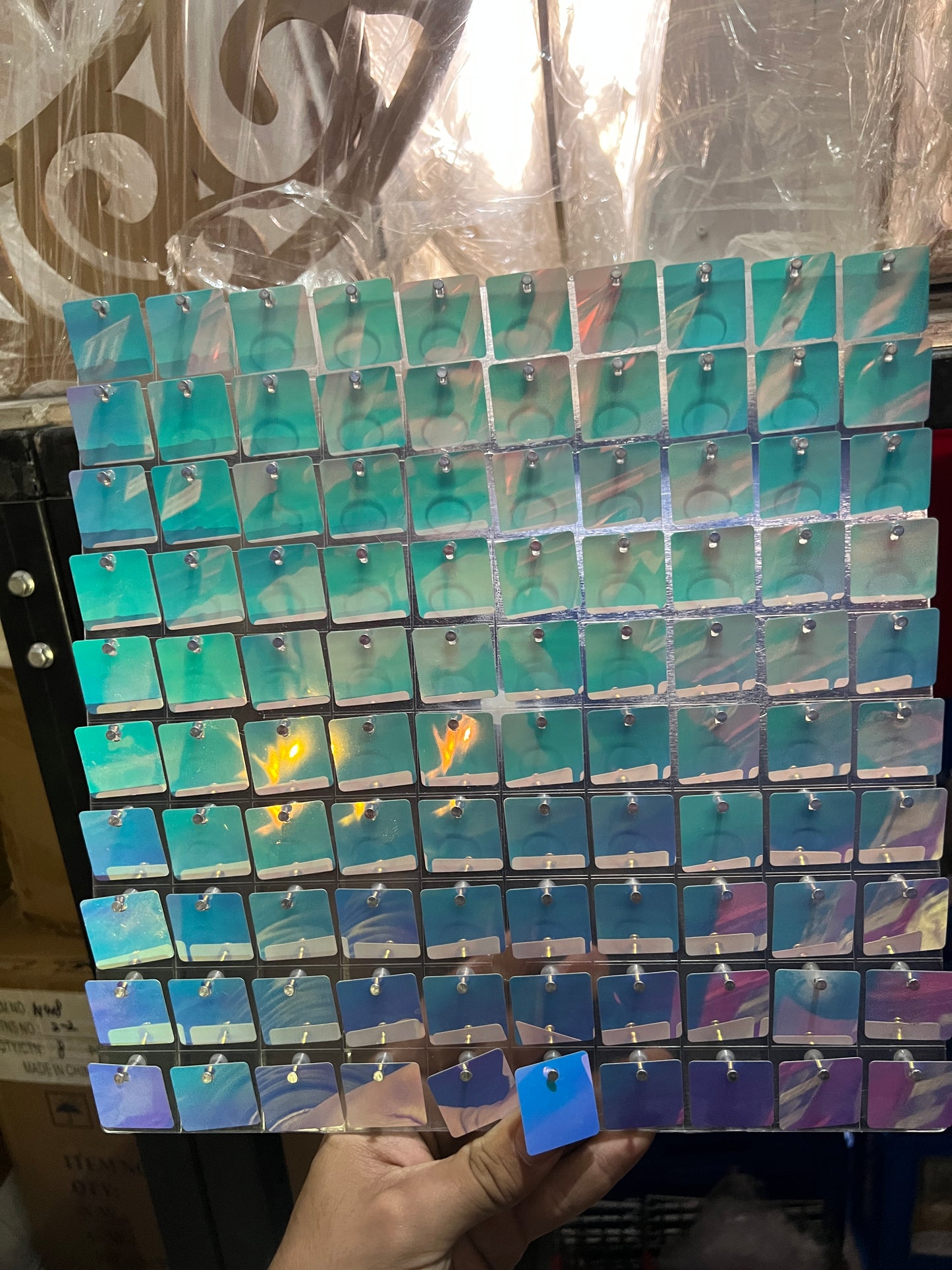 N256-57310 Blue Acrylic Square Wind Board (100)