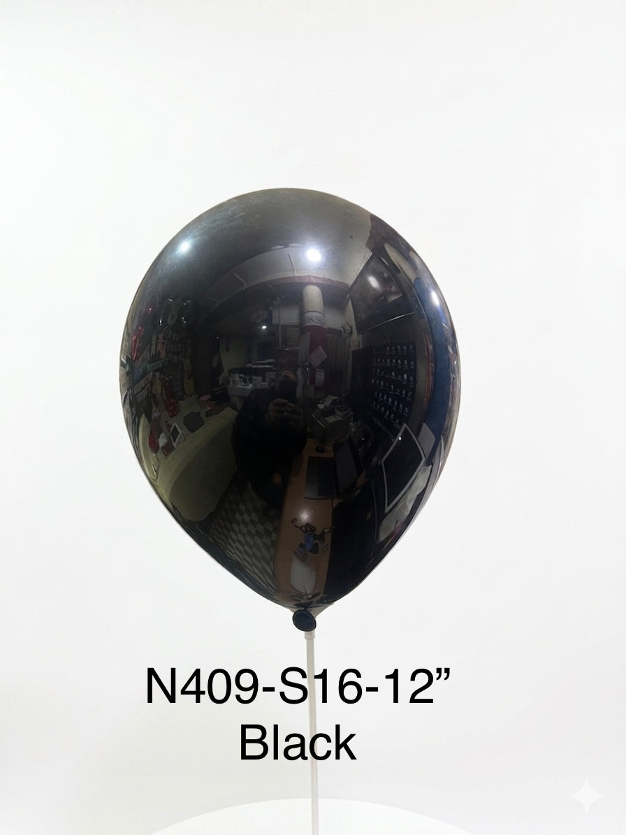 N409 - S16 -  12''  Latex  S16 Black (187)
