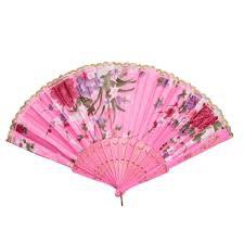 Hand Fan Pink Flower-103