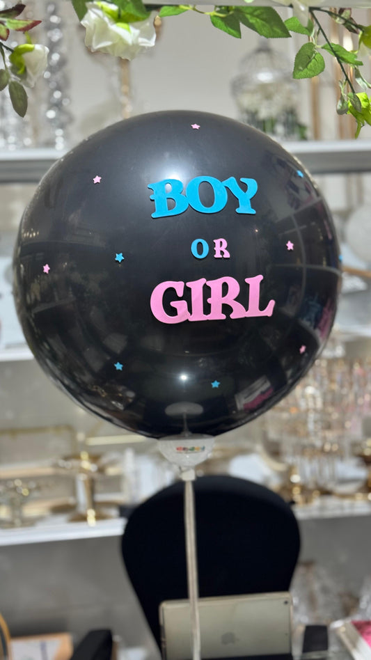 Gender Reveal Pop Balloon Boy or Girl (36'')