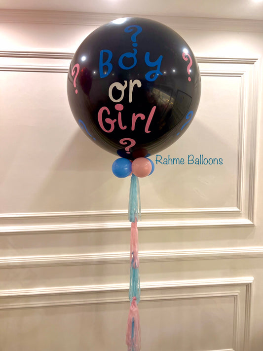 Gender Reveal Helium Pop Balloon -30