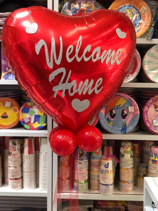 Welcome Home Heart Shape Customized print