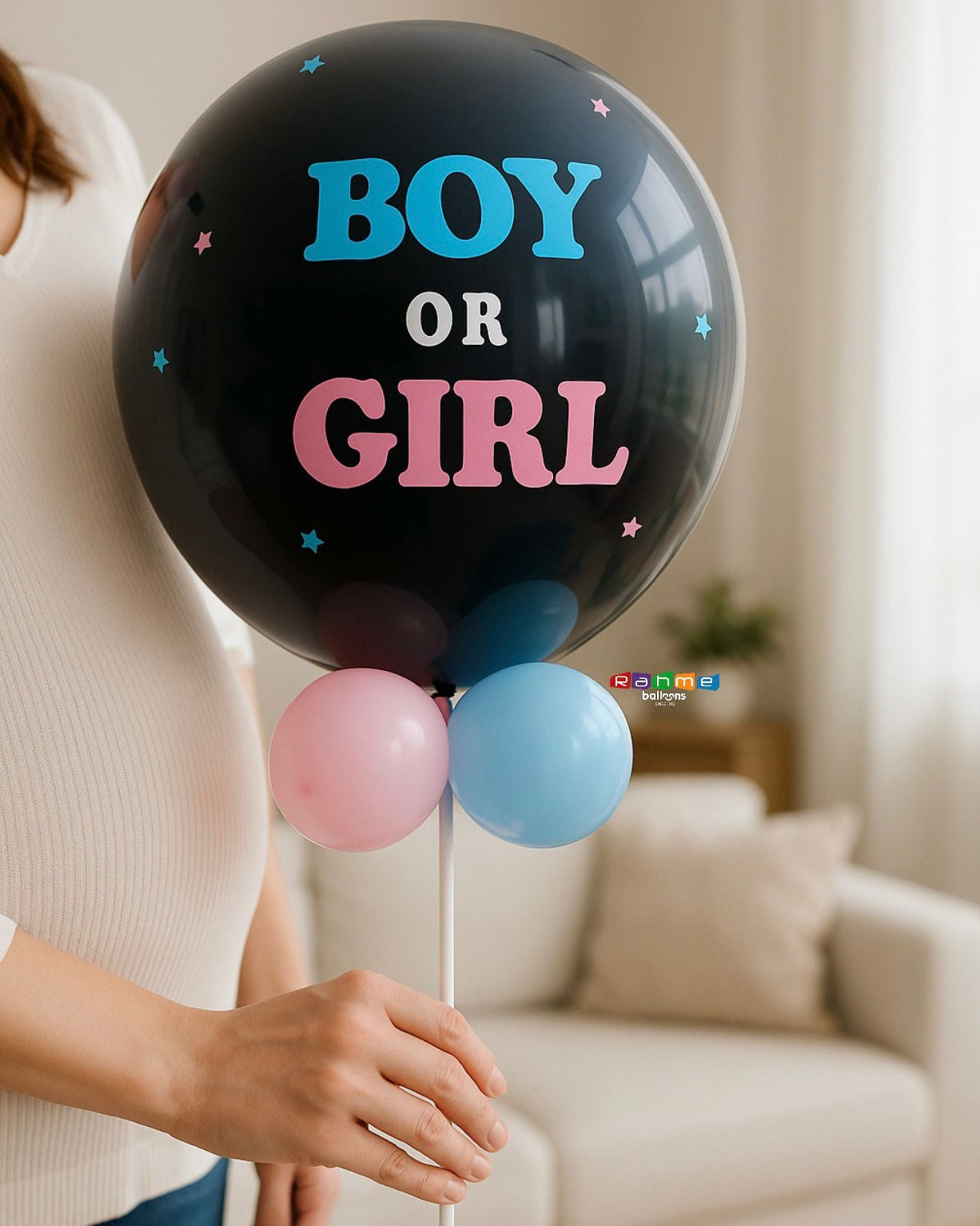 Gender Reveal Pop Balloon Boy or Girl (24'')