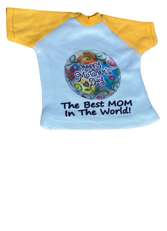 Small T.shirt Happy Mothers Day Yellow -H1
