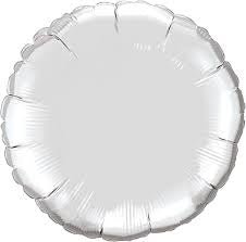 Silver Round Balloon 36” - 15