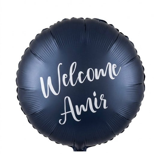 Welcome Back Customized print Name Blue