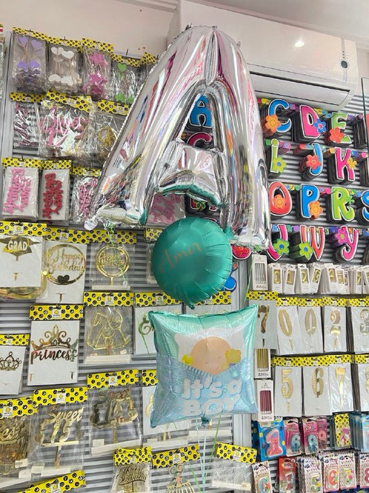 New Baby Boy Helium Decoration 87