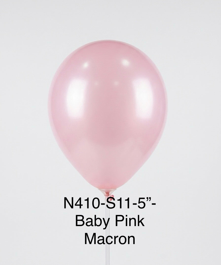 N410 - S11 - 5'' Latex S11 Macron Baby Pink (104)