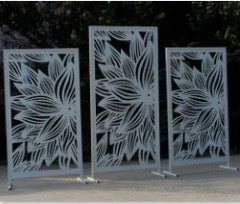 N265-1- Backdrop 240cm x 120cm - 208cm x 106cm 2 Gold (1 set)