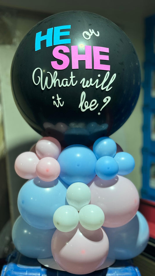 Gender Reveal Pop Balloon Stand