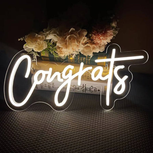 Congrats Neon Sign - Rent