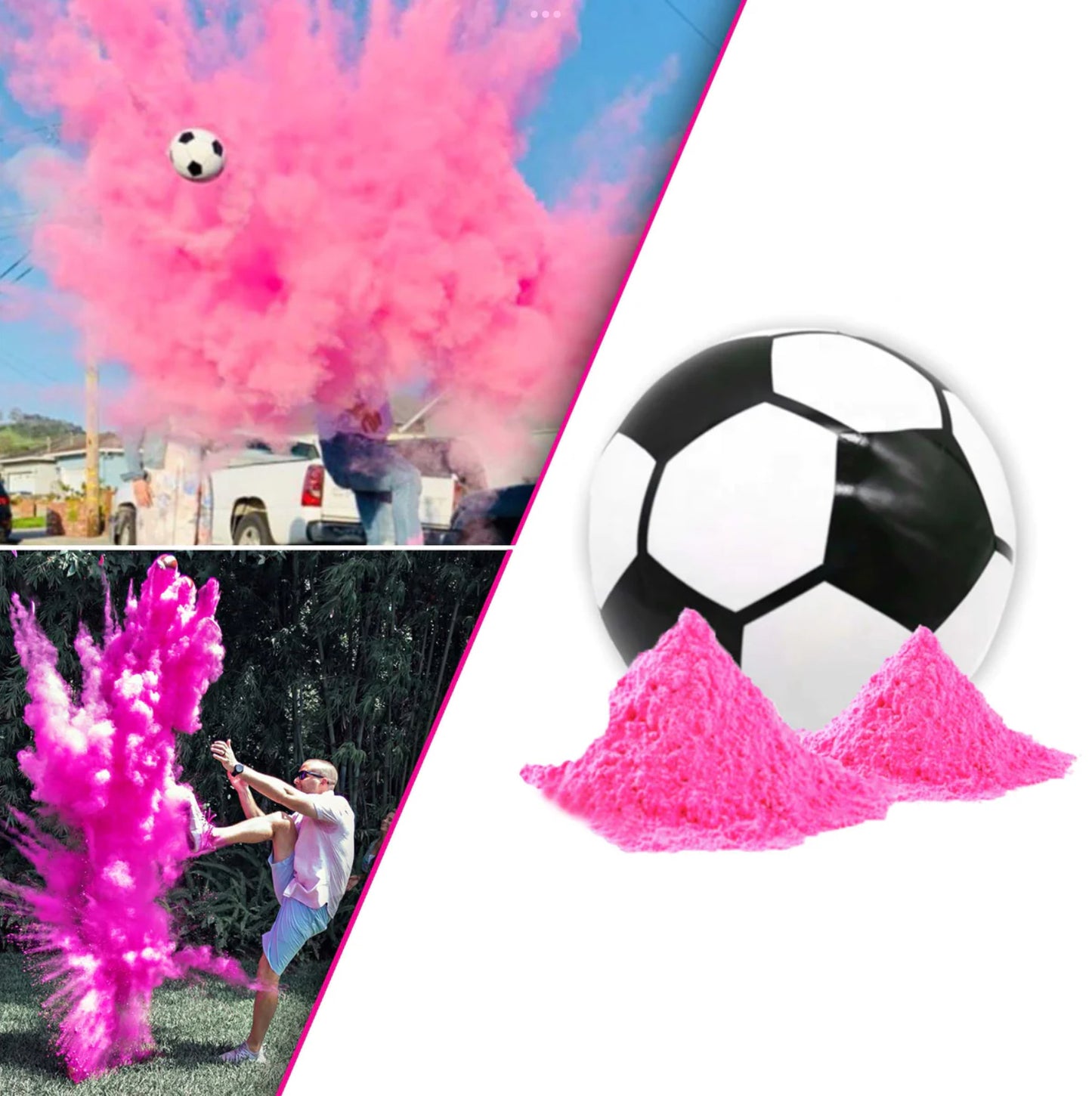 Pink Football Gender Reveal-N311