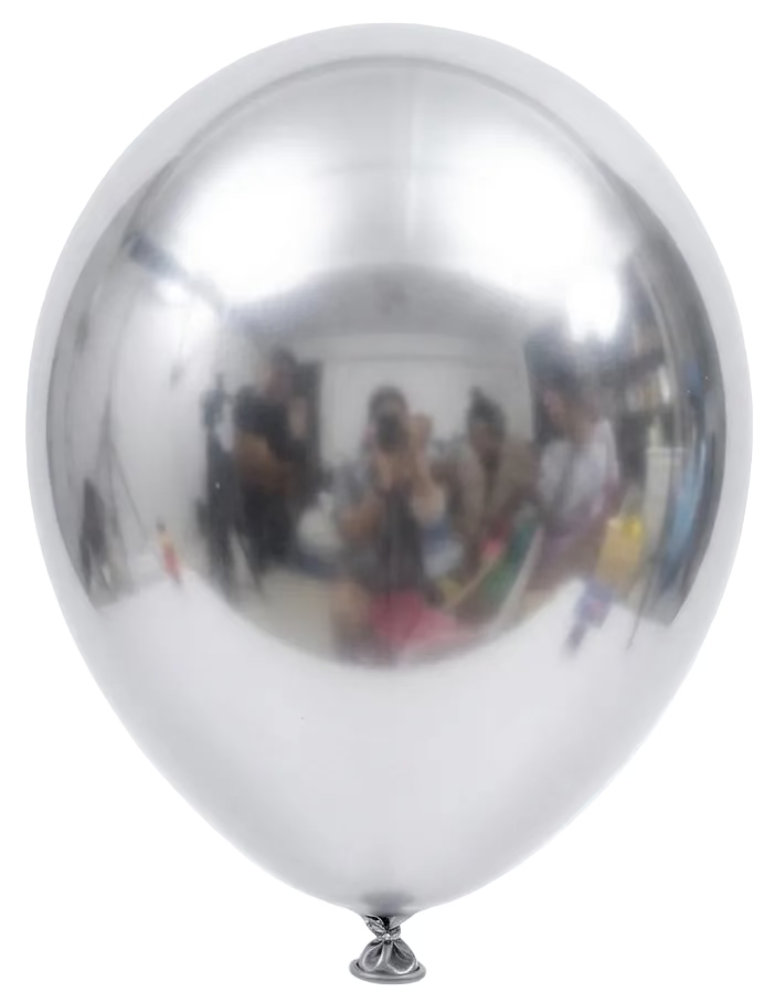 C2-5”- Silver-1G Chrome Balloons (15) مطلوب