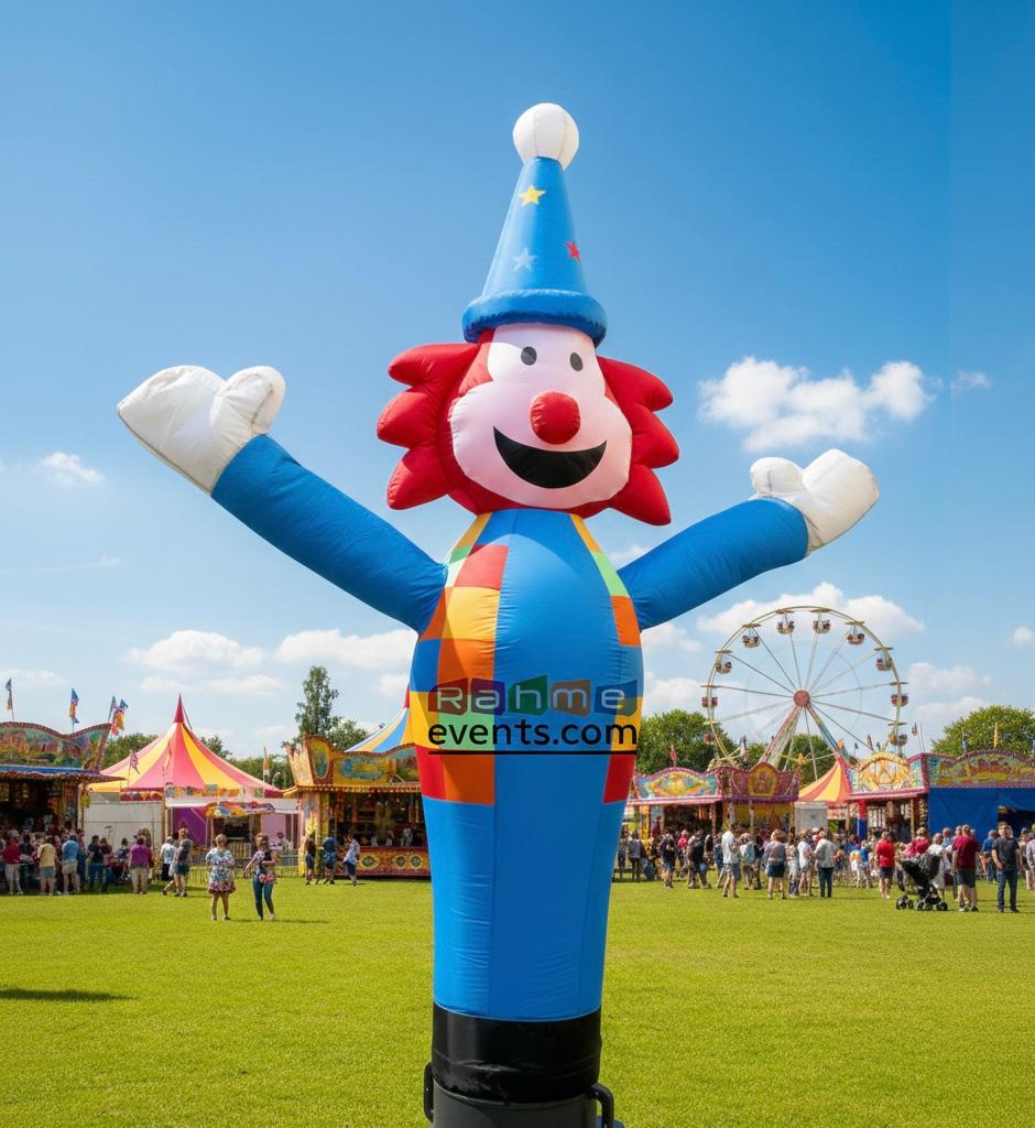 Opening Air Dancer Clown Blue
