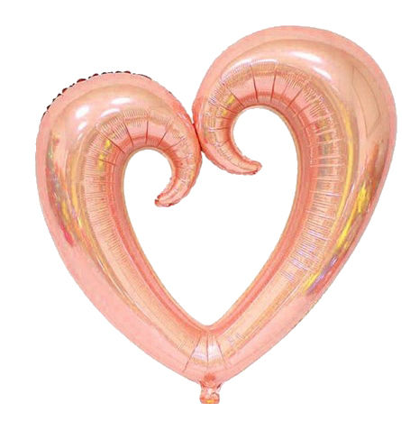 Rosegold Heart Shape Foil Balloon 36”- 19