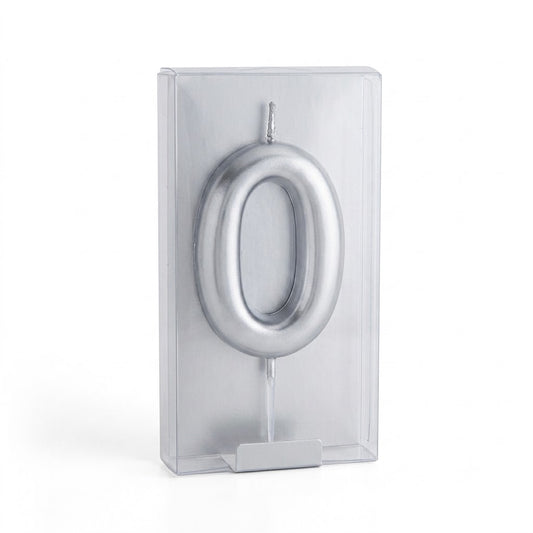 A002-0-Boxed number candles, silver 0