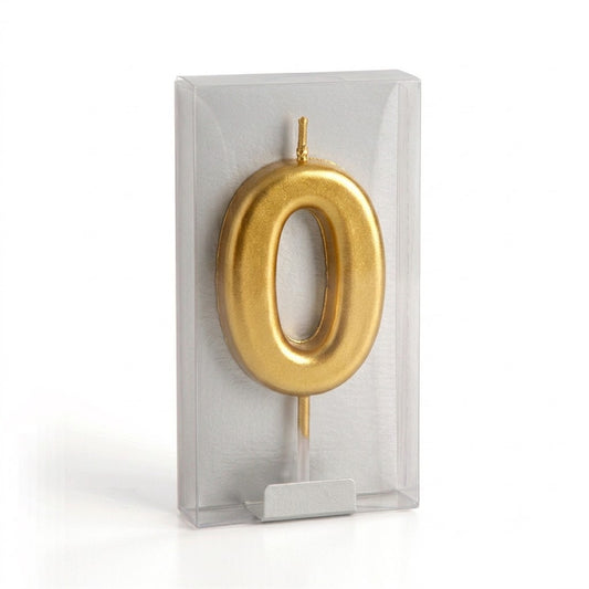 A002-0-Boxed number candles, gold  0