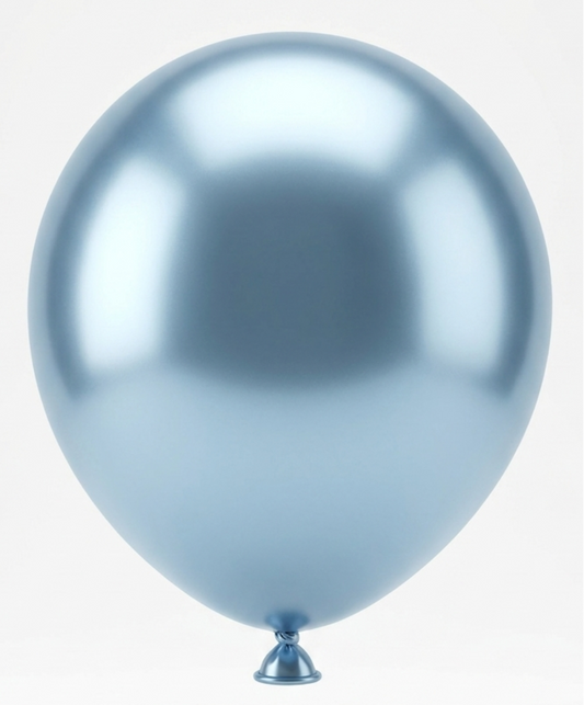 C18-12” - Baby Blue-2.8G Chrome Balloons (10) مطلوب