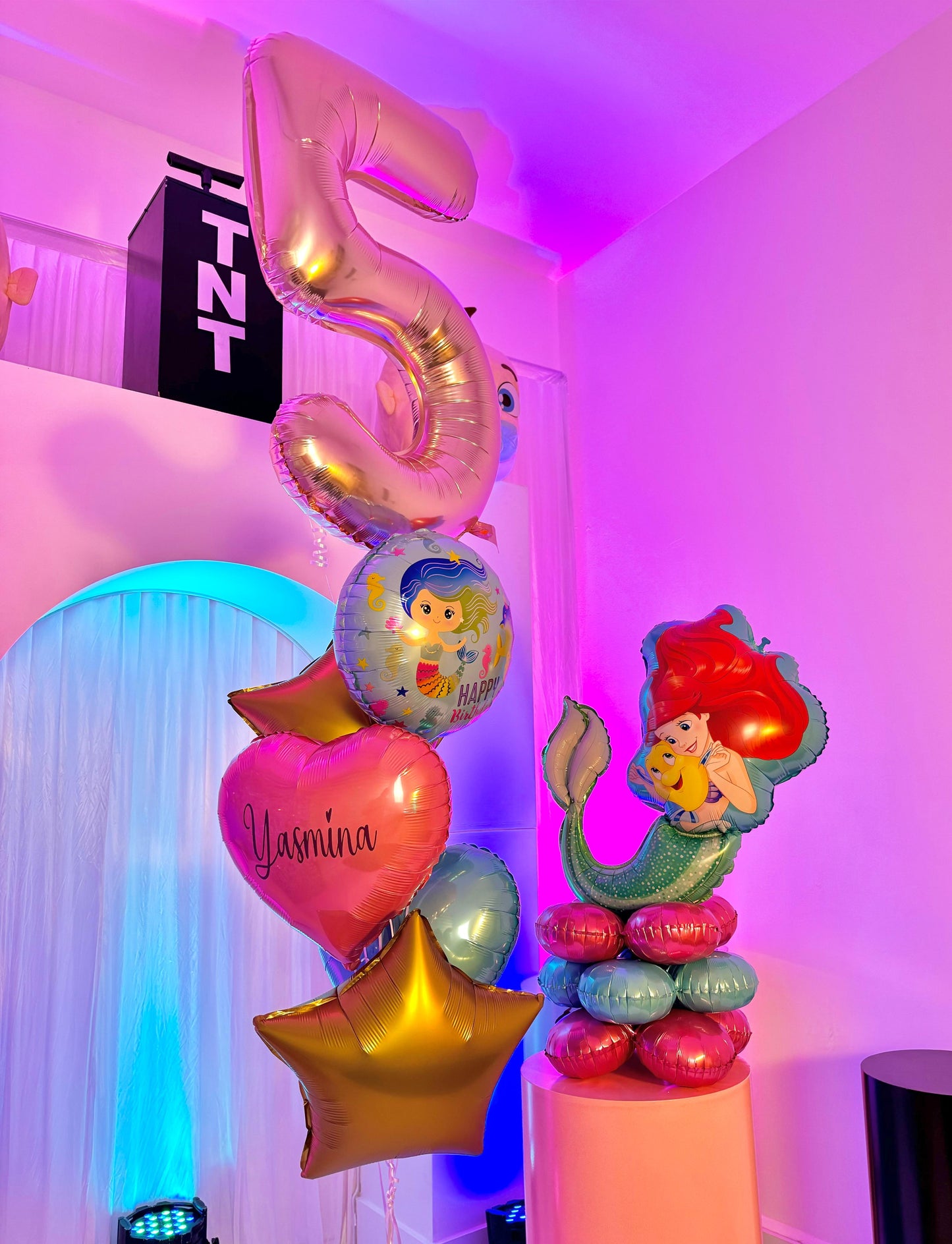 Mermaid Helium Balloons Decorations Set