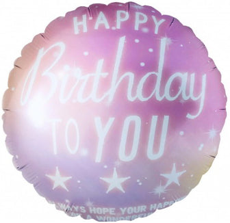 Birthday Foil Balloon pink-P1-10