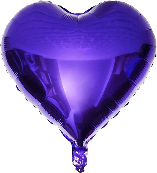 Heart Shape Balloon-purple 24”- 18