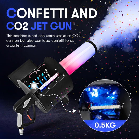 COFETTI AND CO2 JET GUN
