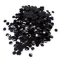 Black Round Glitter